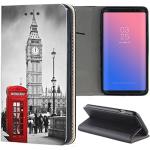 Rote Samsung Galaxy S5 Cases Art: Flip Cases mit Big Ben Motiv mit Bildern aus Kunstleder 