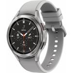 Silberne SAMSUNG Galaxy Watch4 Herrenuhren aus Edelstahl 