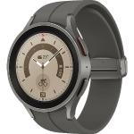 Graue SAMSUNG Galaxy Watch5 Pro Smartwatches mit Saphir mit Saphirglas-Uhrenglas mit Titanarmband zum Laufsport 