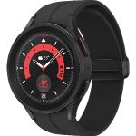 Schwarze SAMSUNG Galaxy Watch5 Pro Smartwatches mit Saphir mit LTE mit Saphirglas-Uhrenglas mit Titanarmband zum Laufsport 