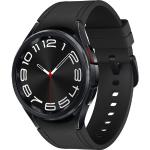 Schwarzes SAMSUNG Galaxy Watch6 Classic Uhrenzubehör aus Edelstahl mit Saphir mit Bluetooth mit Saphirglas-Uhrenglas 