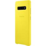 Gelbe Samsung Galaxy S10+ Hüllen aus Leder 