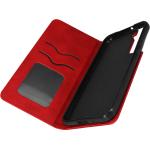 Rote Vintage Samsung Galaxy S22+ Hüllen Art: Flip Cases aus Kunstleder 