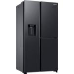 E (A bis G) SAMSUNG Side-by-Side Kühlschränke schwarz (schwarzes edelstahl) Kühl-Gefrierkombinationen