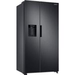 E (A bis G) SAMSUNG Side-by-Side "RS6JA8811" Kühlschränke mit Festwasseranschluss schwarz (schwarzes edelstahl) Kühl-Gefrierkombinationen Bestseller
