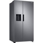 E (A bis G) SAMSUNG Side-by-Side "RS6JA8811" Kühlschränke mit Festwasseranschluss silberfarben (edelstahlfarben) Kühl-Gefrierkombinationen Bestseller