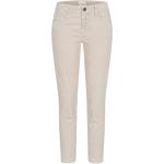 Reduzierte Beige CLOSED Baker Bio Slim Fit Jeans mit Reißverschluss aus Baumwollmischung für Damen Größe XXL 