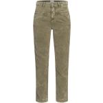 Reduzierte Armeegrüne CLOSED Pedal Pusher Bio High Waist Jeans mit Reißverschluss aus Samt für Damen Größe XS 