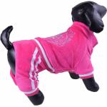 Pinke Sportliche Hundeoveralls aus Stoff 