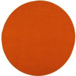 Orange SANAT HALI Runde Runde Teppiche 80 cm aus Kunstfaser 