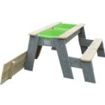Sandfarbene Moderne EXIT Toys Aksent Nachhaltige Picknicktische aus Zeder Breite 100-150cm, Höhe 100-150cm, Tiefe 0-50cm 