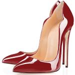 Rote Lack-Optik Sexy High Heels & Stiletto-Pumps aus Lackleder für Damen Größe 40 für den für den Sommer 