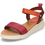 Reduzierte Erdbeerrote Grand Step Shoes Nachhaltige Damensandalen mit Riemchen in Normalweite aus Leder Größe 36 für den für den Sommer 