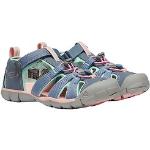 Sandale KEEN "SEACAMP II CNX" blau (blau, rosa) Schuhe Mädchenschuhe