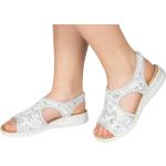 Sandalette von Aerosoft in Weite G–H mit elastischem Einschlupf Weiss Größe 40 Damen