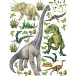Grüne Wandtattoos Dinosaurier mit Dinosauriermotiv aus Vinyl 
