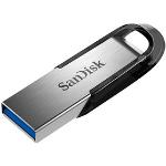 SanDisk USB-Stick Ultra Flair silber, schwarz 128 GB