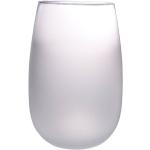 Sandra Rich Vase Glas Blumenvase Glasvase -Belly- rund weiss satiniert Ø 27 cm H 40 cm - Glas 513127