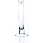Sandra Rich Vase Glas Blumenvase Reagenzglas Glasvase -Solifleur-rund klar Ø 3 cm H 20 cm - transparent Glas 521775