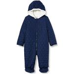 Blaue Gesteppte Sanetta Fleece-Overalls für Kinder aus Fleece für Babys Größe 68 