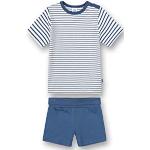 Blaue Sanetta Bio Nachhaltige Kurze Kinderschlafanzüge aus Jersey für Babys Größe 86 