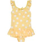 Gelbe Sanetta Kinderbadeanzüge aus Polyester für Mädchen Größe 116 