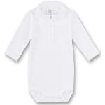 Weiße Langärmelige Sanetta Kinderlangarmbodys aus Baumwolle maschinenwaschbar für Jungen 