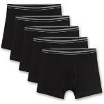 Schwarze Unifarbene Sanetta Boxershorts für Kinder aus Jersey maschinenwaschbar für Jungen Größe 188 