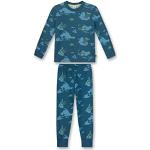 Blaue Sanetta Bio Kinderschlafanzüge & Kinderpyjamas aus Jersey für Jungen Größe 116 