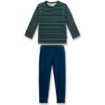 Reduzierte Blaue Gestreifte Sanetta Bio Kinderschlafanzüge & Kinderpyjamas aus Baumwollmischung für Jungen Größe 116 