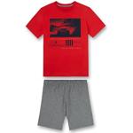 Reduzierte Rote Melierte Sanetta Kinderschlafanzüge & Kinderpyjamas aus Jersey für Jungen Größe 164 