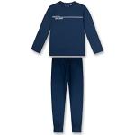 Blaue Sanetta Lange Kinderschlafanzüge für Jungen Größe 164 