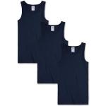 Blaue Sanetta Bio Kinderunterhemden für Jungen Größe 140 3-teilig 
