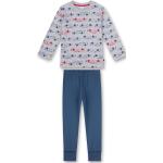 Bunte Unifarbene Sanetta Lange Kinderschlafanzüge für Jungen Größe 104 