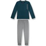 Blaue Sanetta Lange Kinderschlafanzüge aus Jersey für Jungen Größe 140 