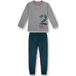 Graue Sanetta Lange Kinderschlafanzüge aus Jersey für Jungen Größe 128 