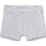 Hellgraue Unifarbene Sanetta Bio Feinripp Unterhosen für Kinder aus Baumwolle trocknergeeignet für Jungen Größe 176 