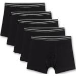 Schwarze Unifarbene Sanetta Boxershorts für Kinder aus Baumwolle Größe 128 5-teilig 