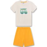 Orange Sanetta Bio Kurze Kinderschlafanzüge aus Baumwolle Größe 98 