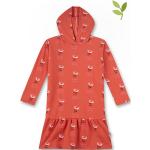 Reduzierte Orange Sanetta Bio Kinderkleider mit Volants aus Baumwolle für Mädchen Größe 92 