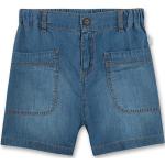 Reduzierte Blaue Sanetta Bio Jeans Shorts für Kinder mit Reißverschluss aus Baumwolle Größe 98 