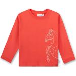 Reduzierte Rote Sanetta Bio Rundhals-Ausschnitt Kindersweatshirts aus Baumwolle für Jungen Größe 98 