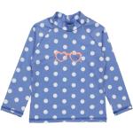Blaue Gepunktete Sanetta Kinderbadeshirts & Kinderschwimmshirts aus Polyamid für Mädchen Größe 116 