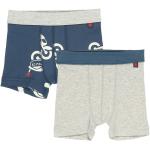 Reduzierte Blaue Sanetta Boxershorts für Kinder aus Baumwolle für Jungen Größe 92 2-teilig 