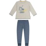 Reduzierte Beige Melierte Sanetta Bio Lange Kinderschlafanzüge aus Baumwolle Größe 116 für den für den Sommer 