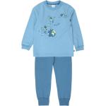Blaue Sanetta Lange Kinderschlafanzüge aus Jersey für Jungen Größe 140 