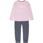 Reduzierte Fliederfarbene Sanetta Lange Kinderschlafanzüge aus Jersey für Mädchen Größe 176 