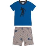 Reduzierte Blaue Sanetta Bio Kurze Kinderschlafanzüge aus Baumwolle für Jungen Größe 98 für den für den Sommer 