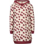 Lila Blumenmuster Sanetta Bio Kindersweatkleider aus Baumwolle für Mädchen Größe 104 