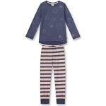 Reduzierte Gestreifte Sanetta Emoji Smiley Bio Kinderschlafanzüge & Kinderpyjamas aus Jersey für Mädchen Größe 140 